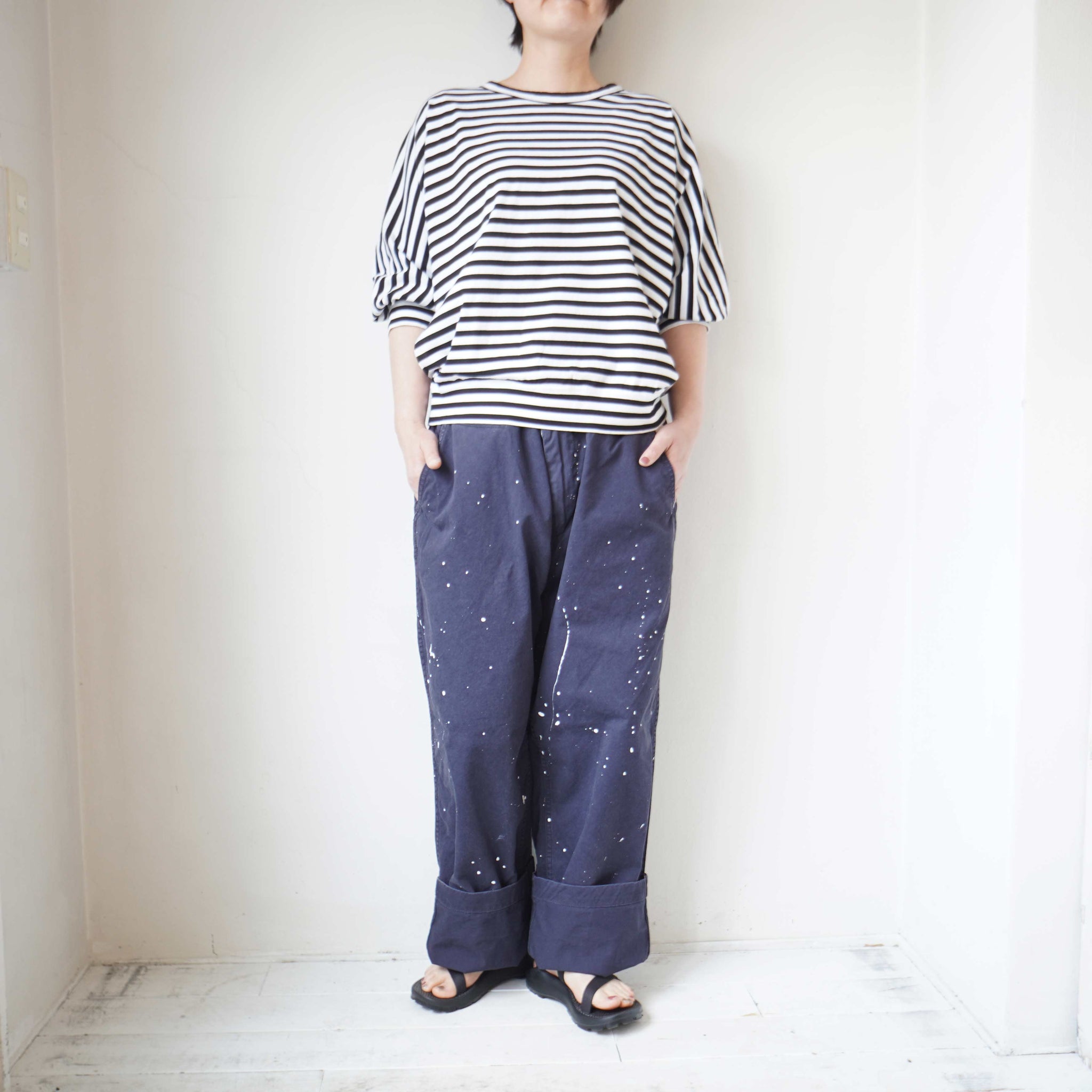 Master＆Co　ブルーチノパン MASTER&Co マスターアンドコー ベルト付き コットン チノパンツ