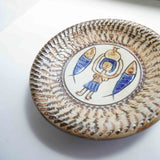 ノモ陶器製作所　7寸皿（エジプト紋　A）