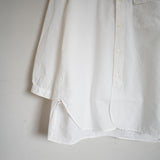 STANDARD SHIRT(スタンダードシャツ)　BAND COLLAR SHIRT 後染め WHITE