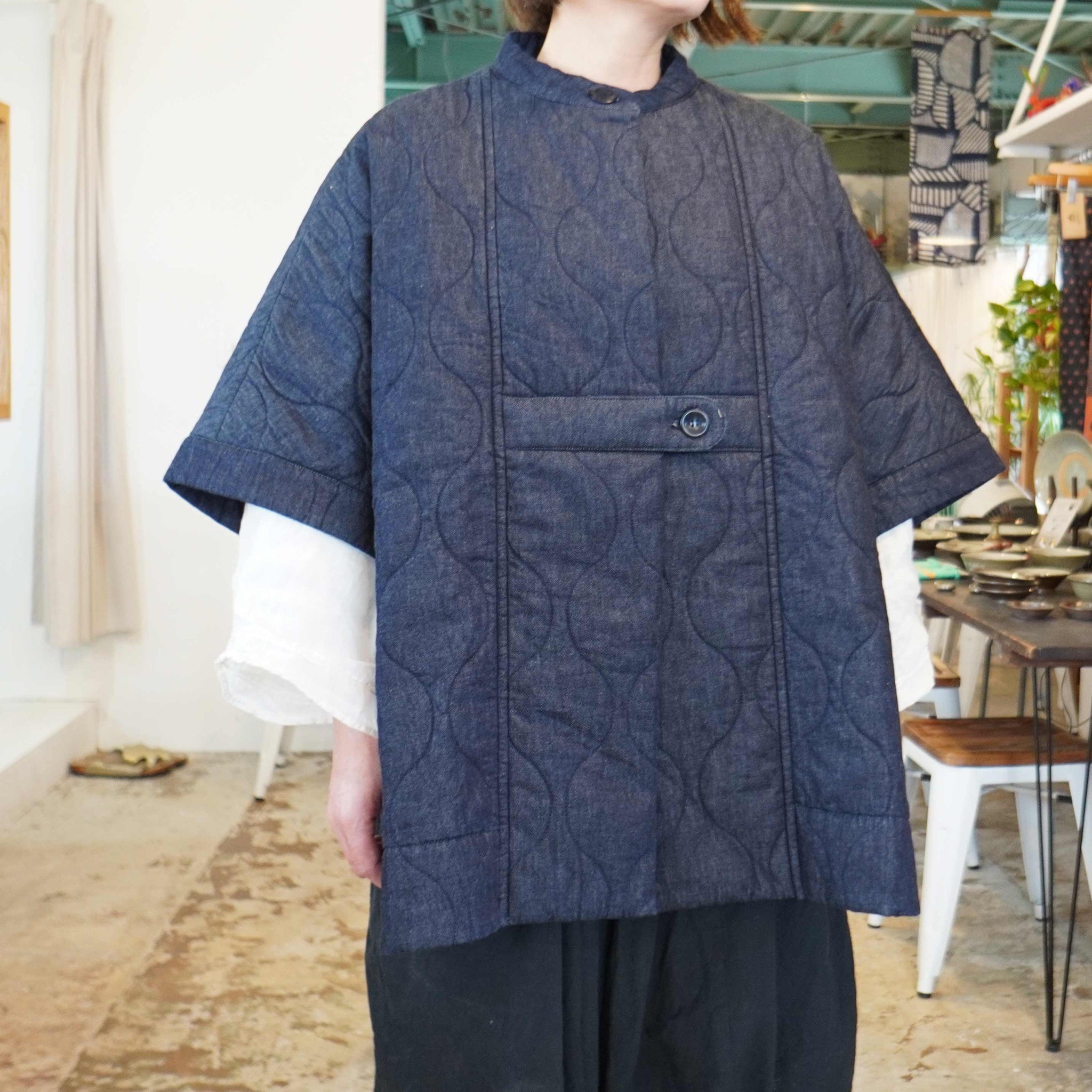 ティグルブロカンテ　デニムキルト切替ラップスカート　TIGER BROCANTE 楽天市場】TIGRE BROCANTE ティグルブロカンテ 8オンスデニム