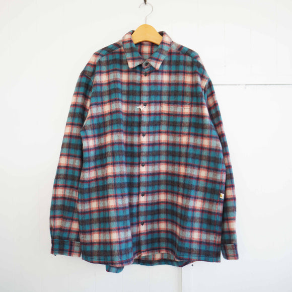 MASTER&CO(マスターアンドコー)　ALPACA CHECK SHIRT WITH SIDE POKET