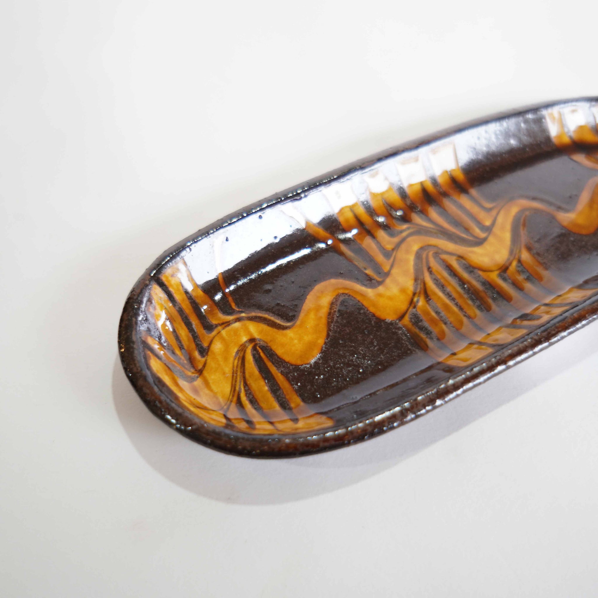 小代焼ふもと窯 長方楕円皿（A） – Rico・リコ出張所