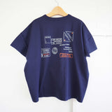 快晴堂(かいせいどう)  半袖GIRL'S Tシャツ （41c-118）　『ジュネーブ～パリ間の航空便』