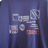 快晴堂(かいせいどう)  半袖GIRL'S Tシャツ （41c-118）　『ジュネーブ～パリ間の航空便』
