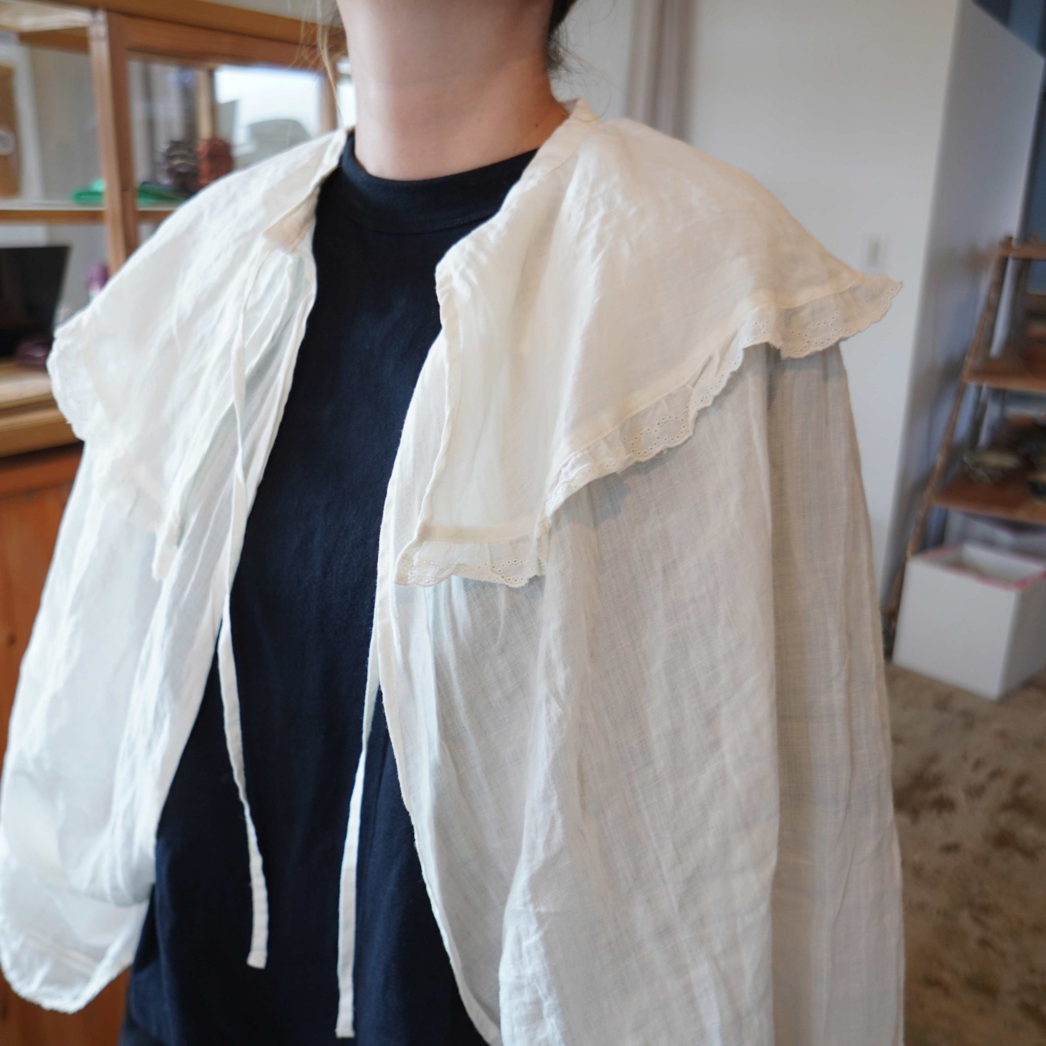 ガーゼ　gauze♯ アンティークボレロ　オフホワイト　新品タグ付き自宅保管 Gauze#(ガーゼ) アンティークレースボレロ（G972） – Rico・リコ