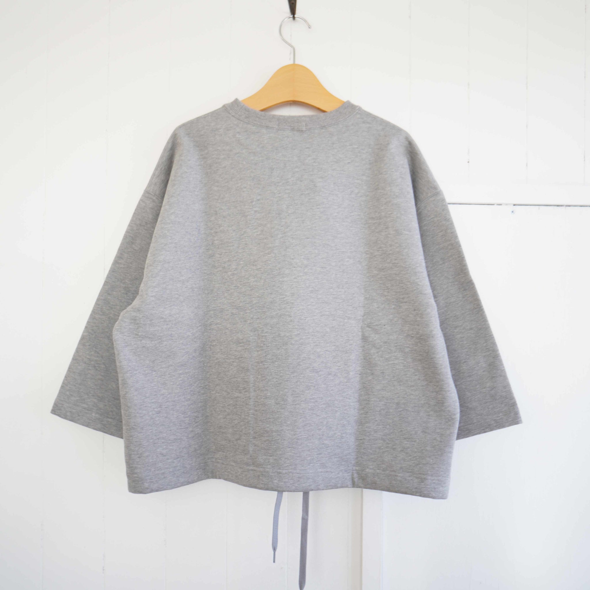 TRAVAIL MANUEL(トラバイユマニュアル) ハイゲージ裏毛 ヘムコードプル