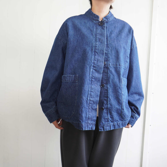 TRAVAIL MANUEL(トラバイユマニュアル)　ムラ糸デニム　ユニティJKT(4015)