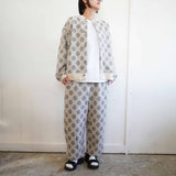 prit(プリット) 　ウールパイル　ドットジャガード　クルーネックカーディガン（P90605）