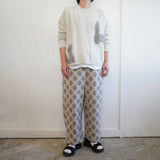 prit(プリット) 　ウールパイル　ドットジャガード　リラックスパンツ（P90608）