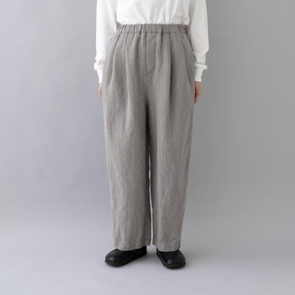 TRAVAIL MANUEL(トラバイユマニュアル) W/Lミルド　2タックトラウザーズ　(5100)