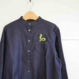 TIGRE BROCANTE(ティグルブロカンテ)　flower snake スタンドギャザーブラウス