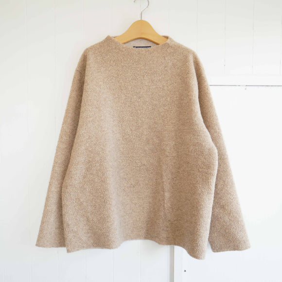 TIGRE BROCANTE(ティグルブロカンテ)　ウールパイル　ボトルネックロングスリーブ