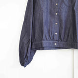 TIGRE BROCANTE(ティグルブロカンテ)　flower snake スタンドギャザーブラウス