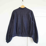 TIGRE BROCANTE(ティグルブロカンテ)　flower snake スタンドギャザーブラウス