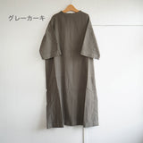 prit(プリット) 　ネルモールスキン　7分袖ボトルネックワンピース　(P80631)