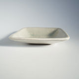 星の宮製陶　角皿　縄紋　灰釉