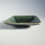 星の宮製陶　角皿　縄紋　呉須