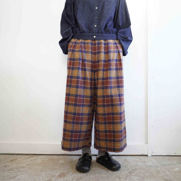 grin(グリン)　CツイードCK　ガウチョパンツ　(8255p-004)