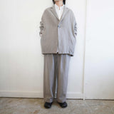 TRAVAIL MANUEL(トラバイユマニュアル) W/Lミルド　2タックトラウザーズ　(5100)