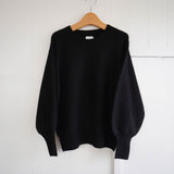 Gauze#(ガーゼ)　ギャザースリーブ　アルパカニット　プルオーバー（G1138）