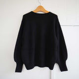 Gauze#(ガーゼ)　ギャザースリーブ　アルパカニット　プルオーバー（G1138）