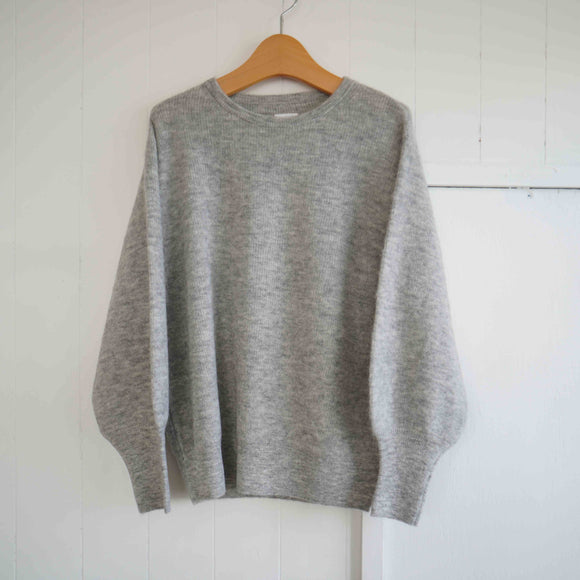 Gauze#(ガーゼ)　ギャザースリーブ　アルパカニット　プルオーバー（G1138）