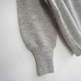 Gauze#(ガーゼ)　ギャザースリーブ　アルパカニット　プルオーバー（G1138）