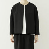 TRAVAIL MANUEL(トラバイユマニュアル)  Wクロス　ノーカラージャケット(4002)