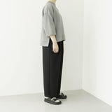 TRAVAIL MANUEL(トラバイユマニュアル)  Wクロス　ツータックトラウザース(5067)