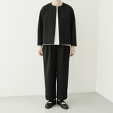 TRAVAIL MANUEL(トラバイユマニュアル)  Wクロス　ツータックトラウザース(5067)