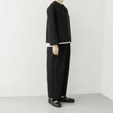 TRAVAIL MANUEL(トラバイユマニュアル)  Wクロス　ツータックトラウザース(5067)