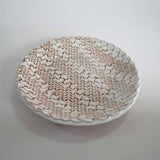 伊藤丈浩　丸皿（6寸）　白　c