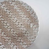 伊藤丈浩　丸皿（6寸）　白　c