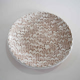 伊藤丈浩　丸皿（6寸）　白　d