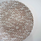 伊藤丈浩　丸皿（6寸）　白　d