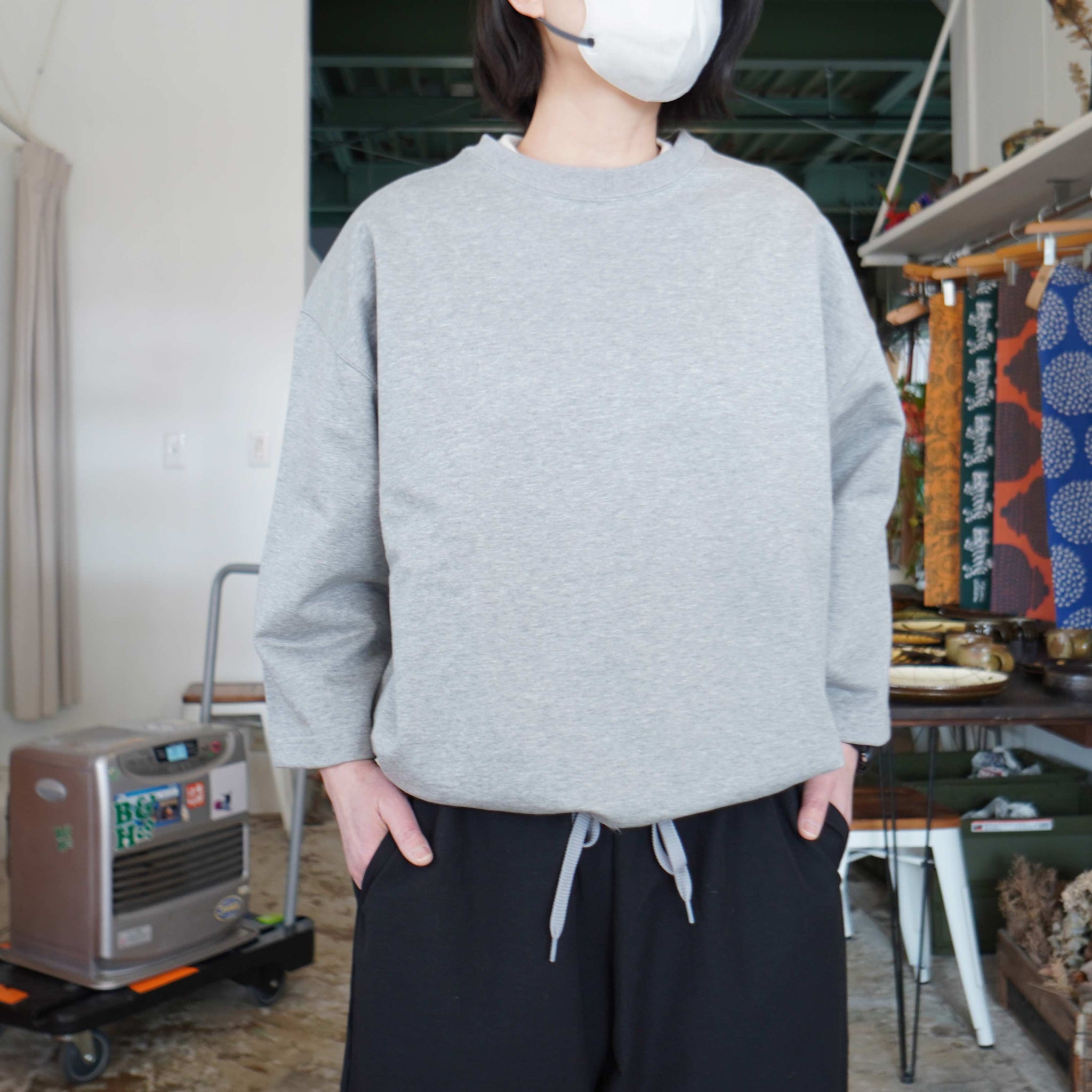 TRAVAIL MANUEL(トラバイユマニュアル) ハイゲージ裏毛 ヘム