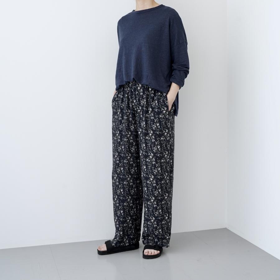 TRAVAIL MANUEL 　リネン天竺L/Sプルオーバー TRAVAIL MANUEL(トラバイユマニュアル) リネン天竺L/Sプル