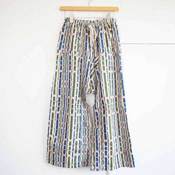 TIGRE BROCANTE(ティグルブロカンテ)　バンブーチェックコットンリネンビエラムエタイパンツ
