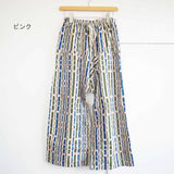 TIGRE BROCANTE(ティグルブロカンテ)　バンブーチェックコットンリネンビエラムエタイパンツ