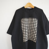 prit(プリット) 　プリント 5分袖フレームＴシャツ （P92528）チェック
