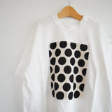 prit(プリット) 　プリント 5分袖フレームＴシャツ （P92528）ドット