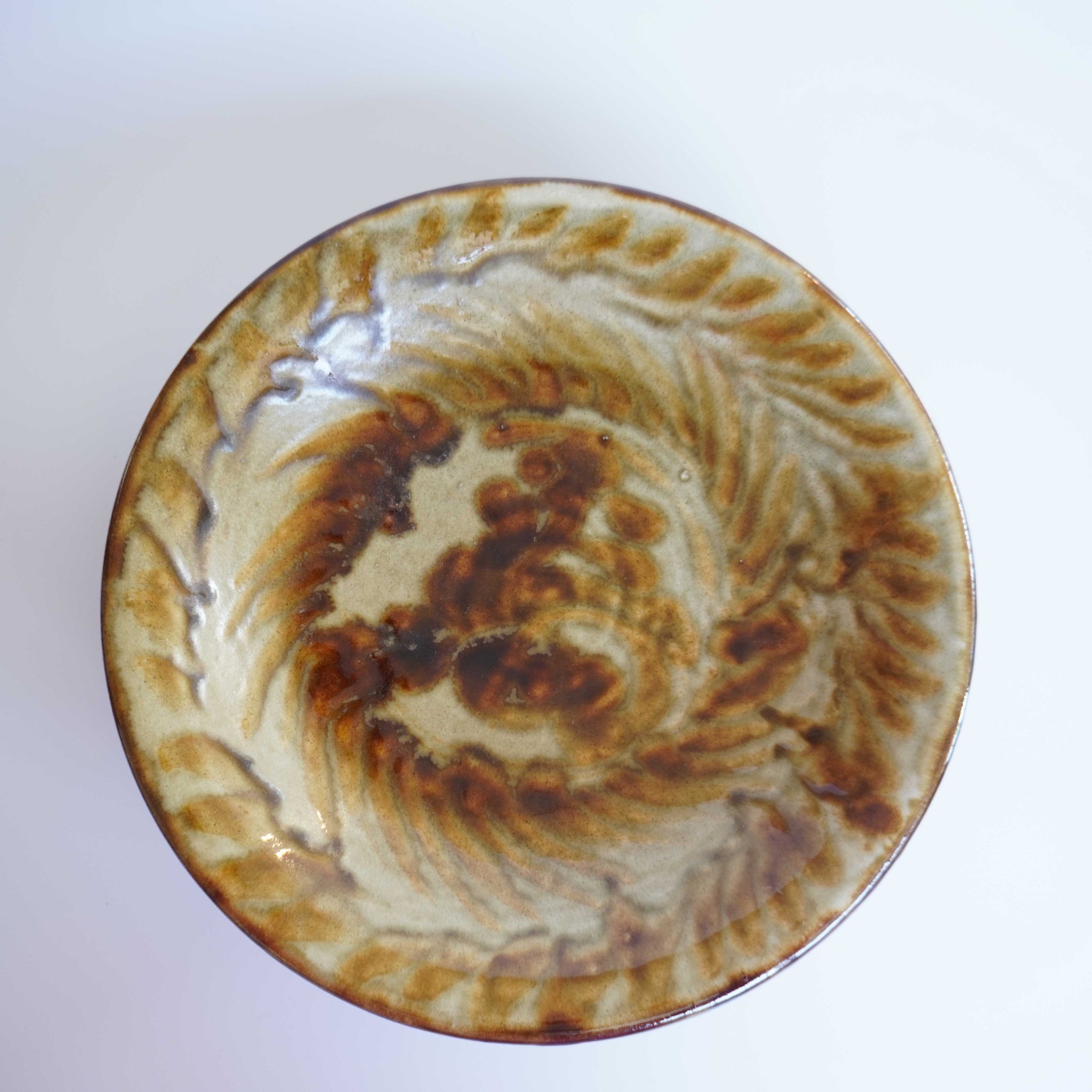 陶藝玉城 ダイヤ柄5寸皿 2点 陶藝玉城 ダイヤ柄5寸皿 2点