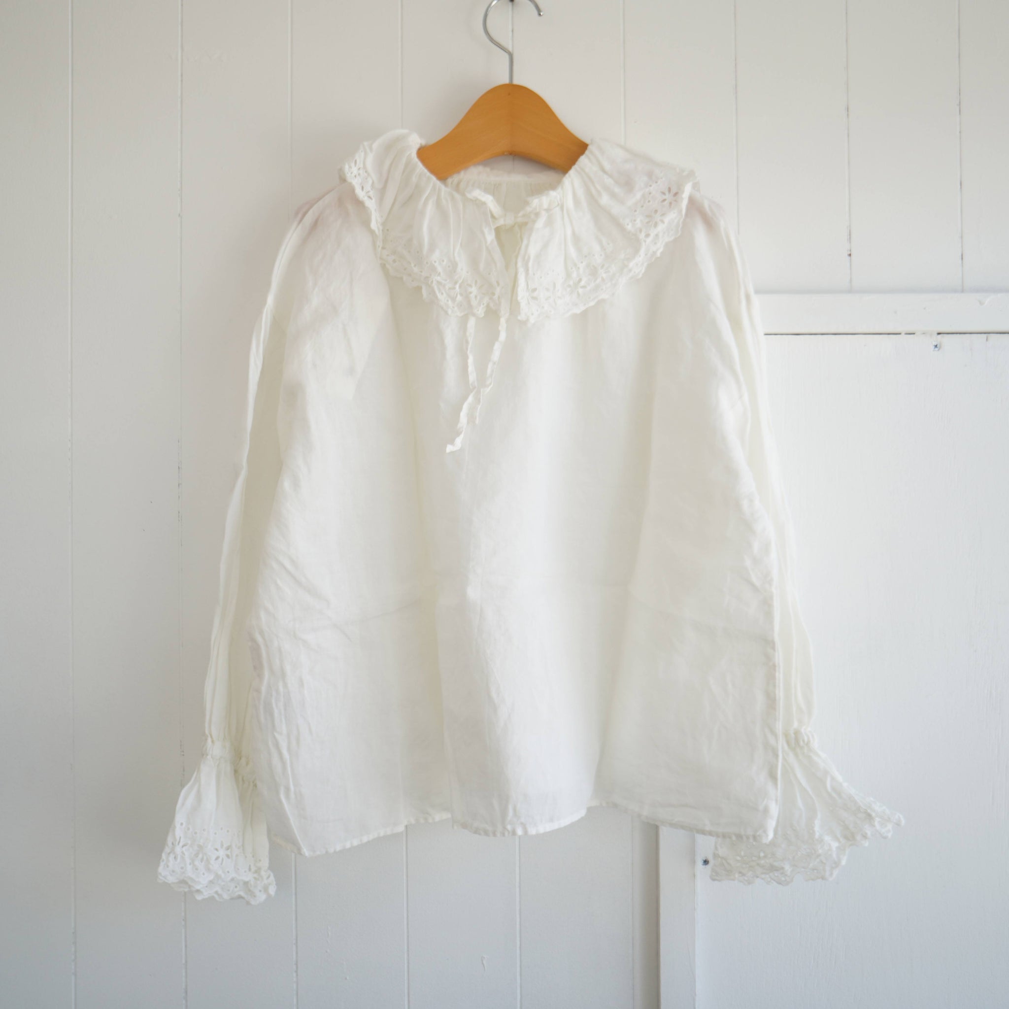 Gauze#(ガーゼ) アンティークレース フリル2wayブラウス（G1071