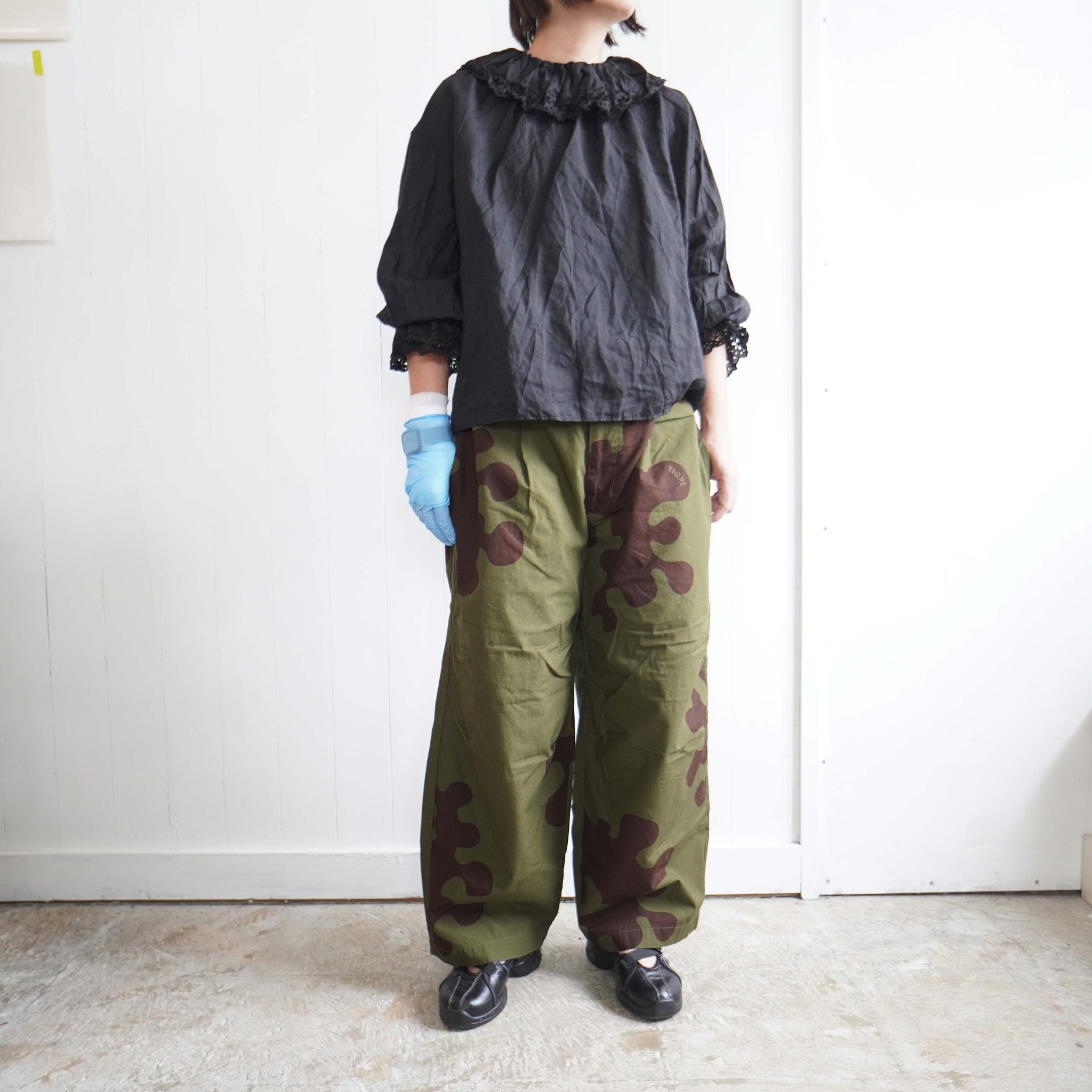 Gauze#(ガーゼ) アンティークレース フリル2wayブラウス（G1071 