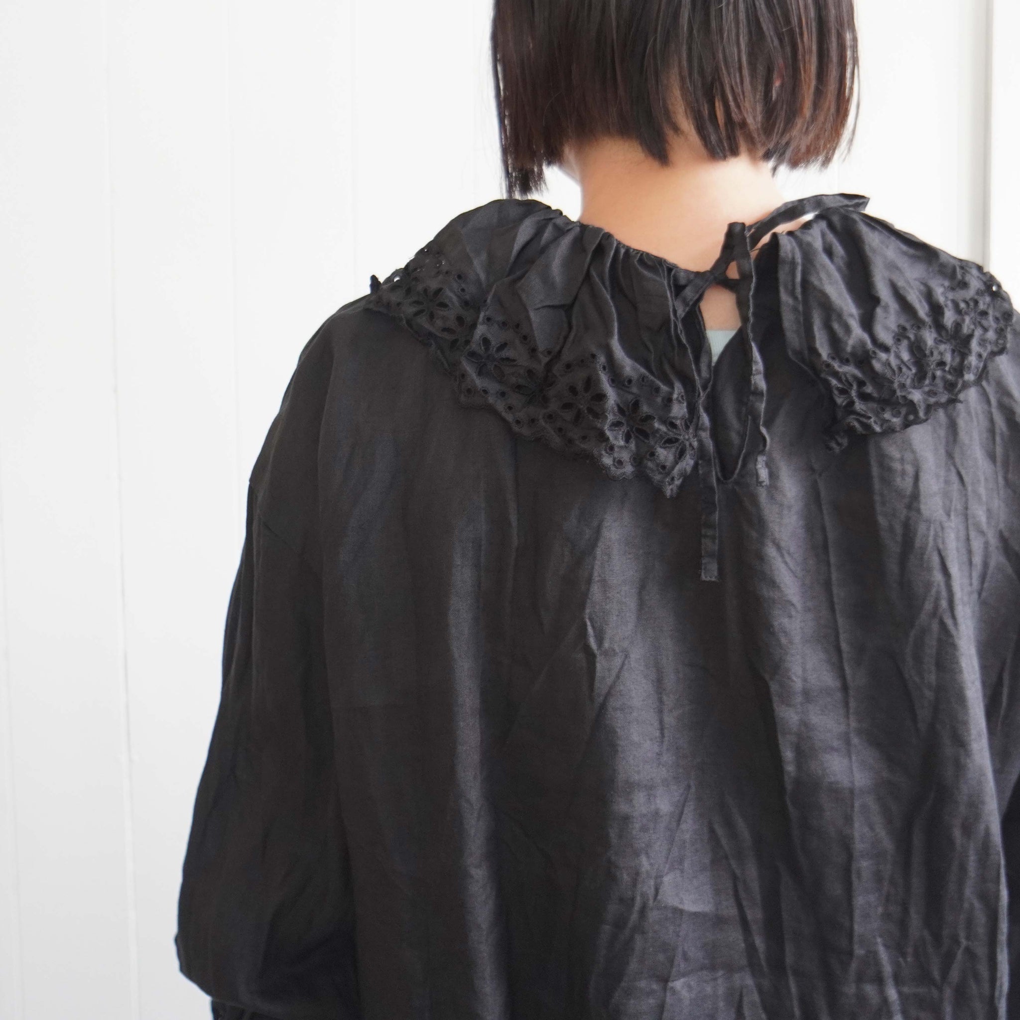 Gauze#(ガーゼ) アンティークレース フリル2wayブラウス（G1071