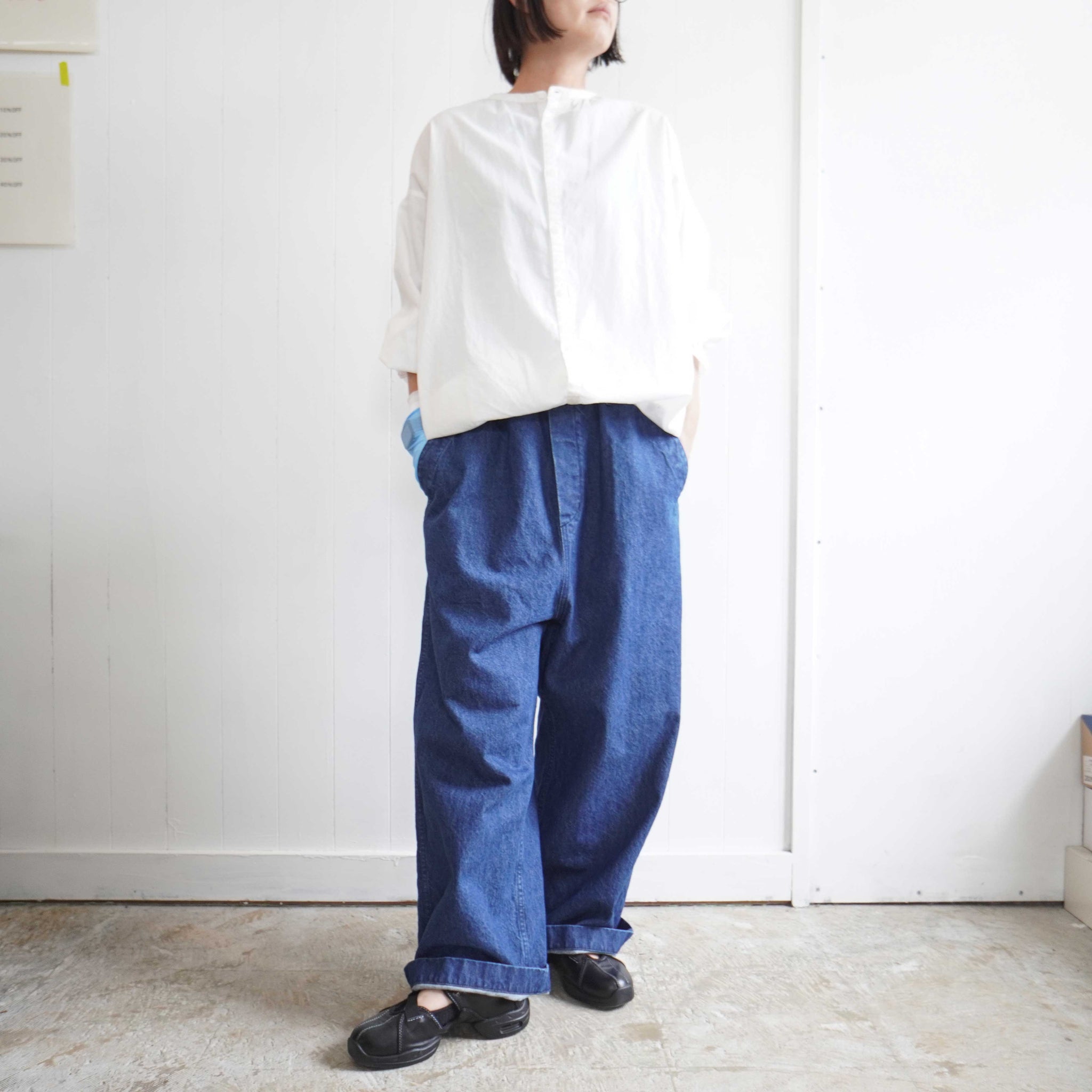 TRAVAIL MANUEL(トラバイユマニュアル) ムラ糸デニム ノーティカル