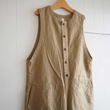 prit(プリット) 　コットンリネン　ライトバックサテン　オールインワン　(P71603)