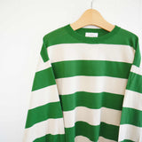 prit(プリット) 　天竺編みボーダー  クルーネックワイドプルオーバー　(P91606)