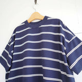 TRAVAIL MANUEL(トラバイユマニュアル)  オーガニックボーダースリットTシャツ（2047）
