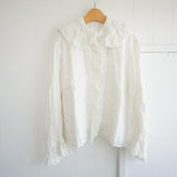 Gauze#(ガーゼ)　ameri　アンティークフリルブラウス（G1160）